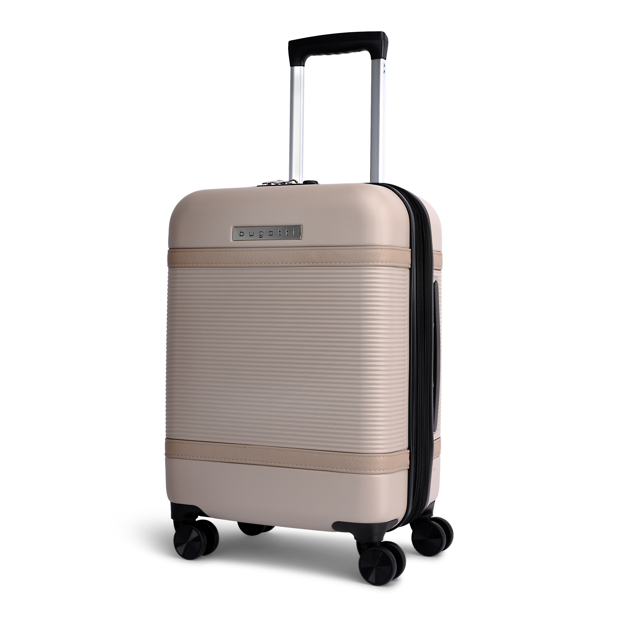 Angle View: Bugatti - Wellington Carry on Suitcase - Cookie