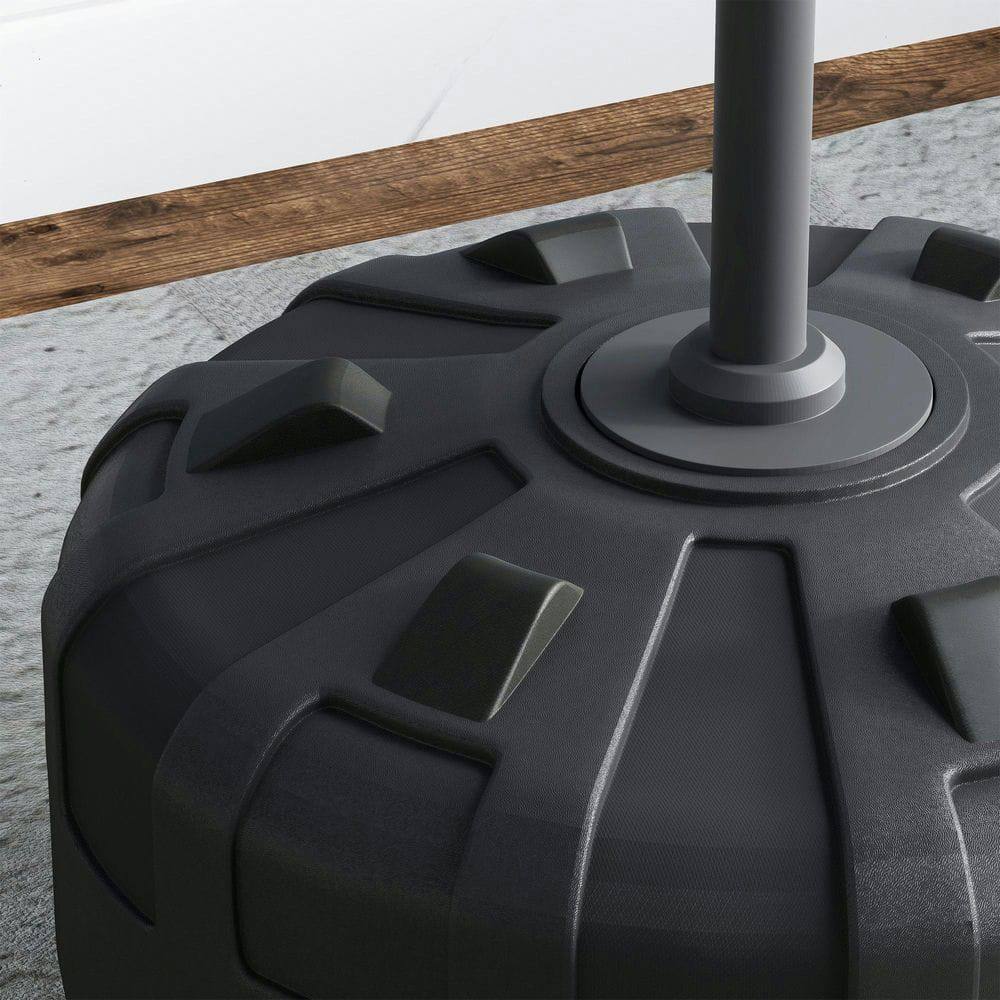 Angle. Resenkos - Freestanding Boxing Bag with Dual Target Arms, Adjustable Punching Bag - Black - Black.