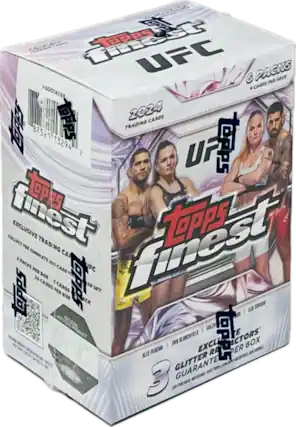 Topps UFC 2024 Trading Cards
6 Packs Per Box
4 Cards Per Pack
300 Cards Per Box
Glitter Ractors Per Box
Exclusive Trading Card Set
Collect The Complete 300-Card Set
Topps Finest