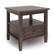 Front. Simpli Home - Warm Shaker SOLID WOOD 20 inch Wide Rectangle Transitional End Table in Warm Walnut Brown - Warm Walnut Brown.