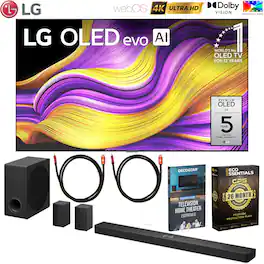 Bundle - 77 G5 Series OLED 4K Smart webOS TV 2025 with LG Soundbar & Warranty