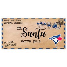 Fan Creations - Toronto Blue Jays 6'' x 12'' Letter to Santa Sign - Multicolor