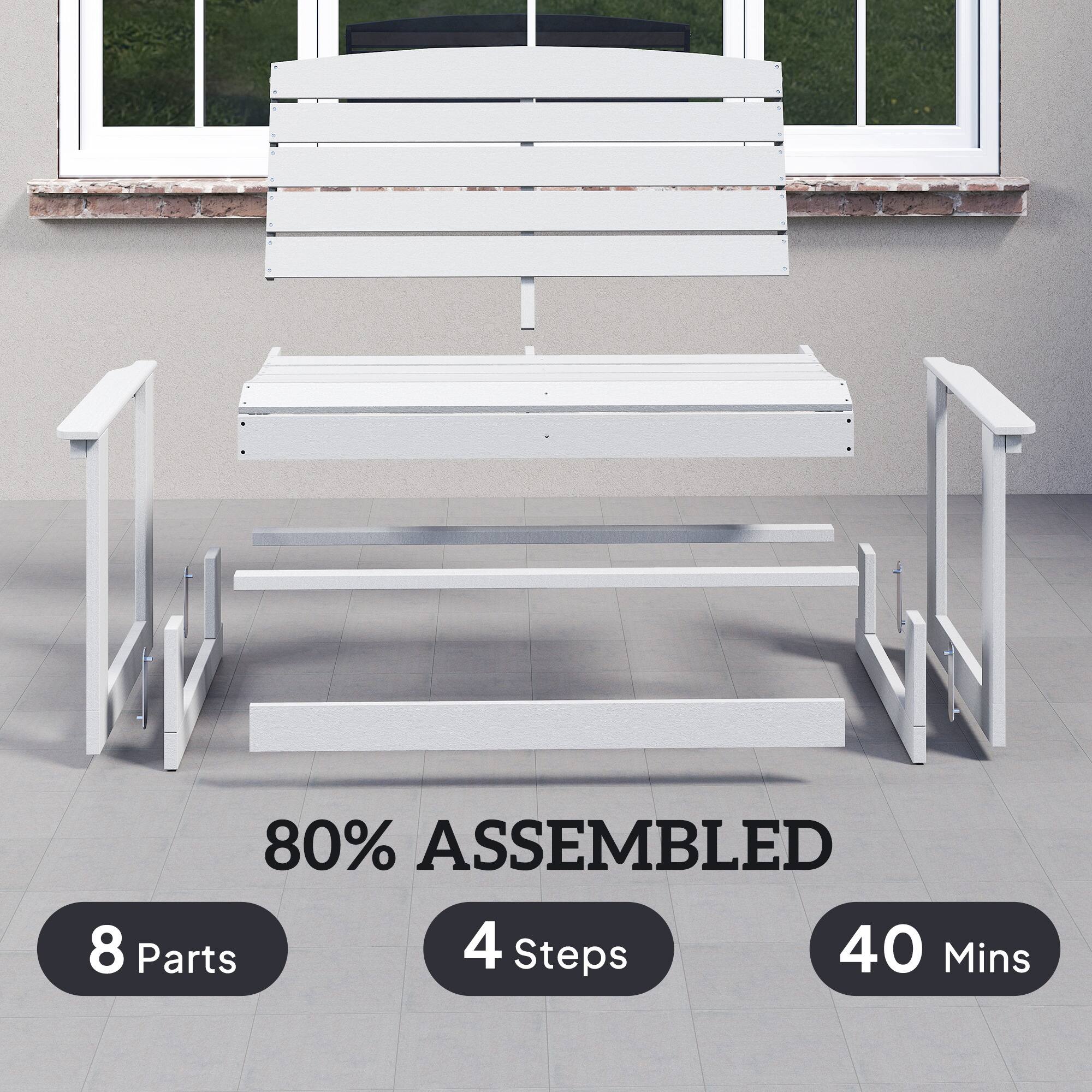 80% ASSEMBLED  
8 Parts  
4 Steps  
40 Mins