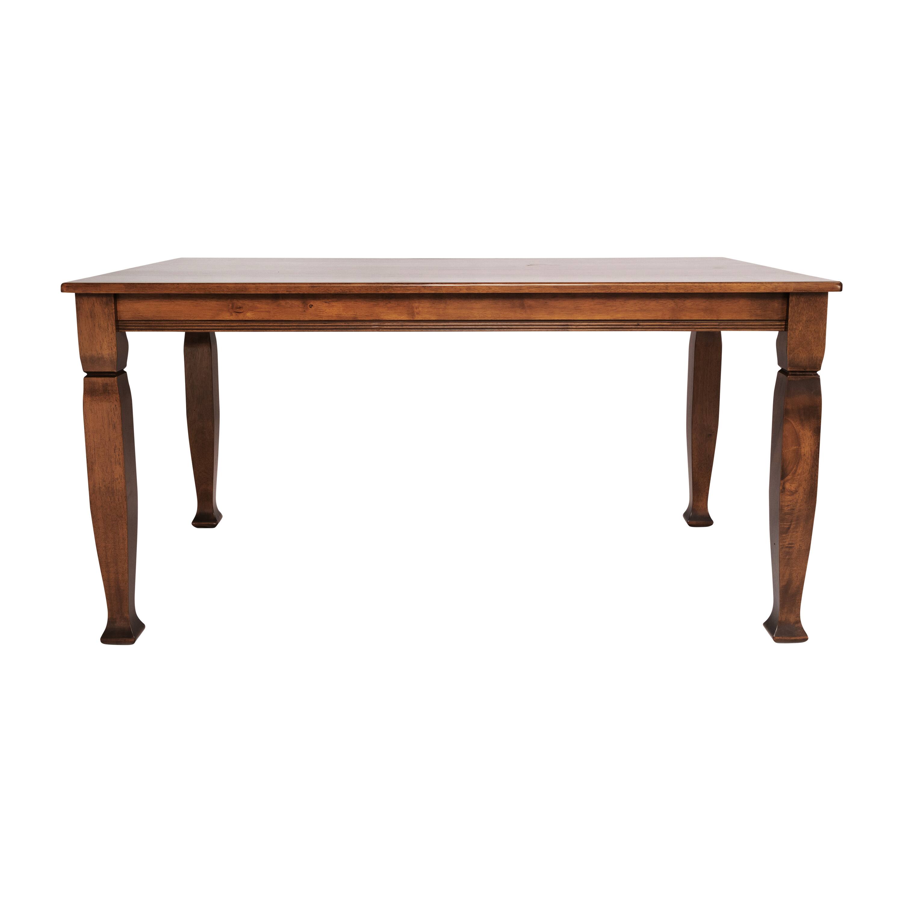 Angle. Flash Furniture - Grace 60" Solid Wood Dining Table with Turned Wooden Legs, Commercial Grade Heavy Duty Rectangle Wood Table for 6, Walnu - Brown.