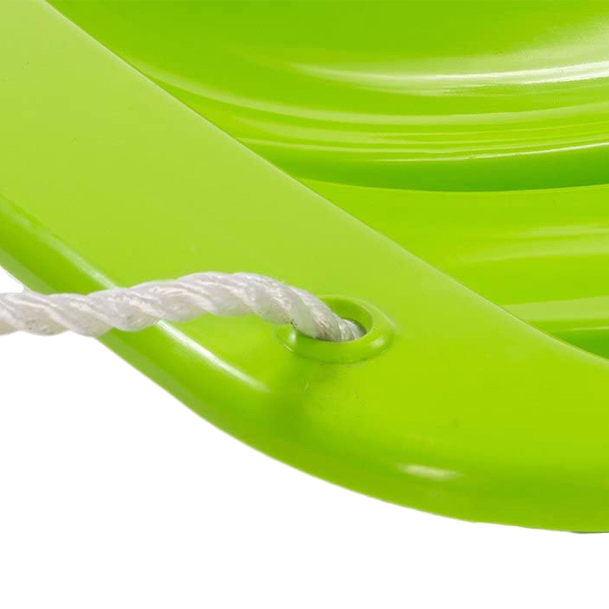 Alt View 3. Lucky Bums - Lucky Bums Snow Kids 48 Inch 1 Person Plastic Toboggan Sled w/ Pull Rope, Green - Green.