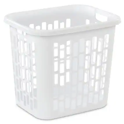 Front. Sterilite - Sterilite Ultra Easy Carry Plastic Dirty Clothes Laundry Basket Hamper (4 Pack) - White.
