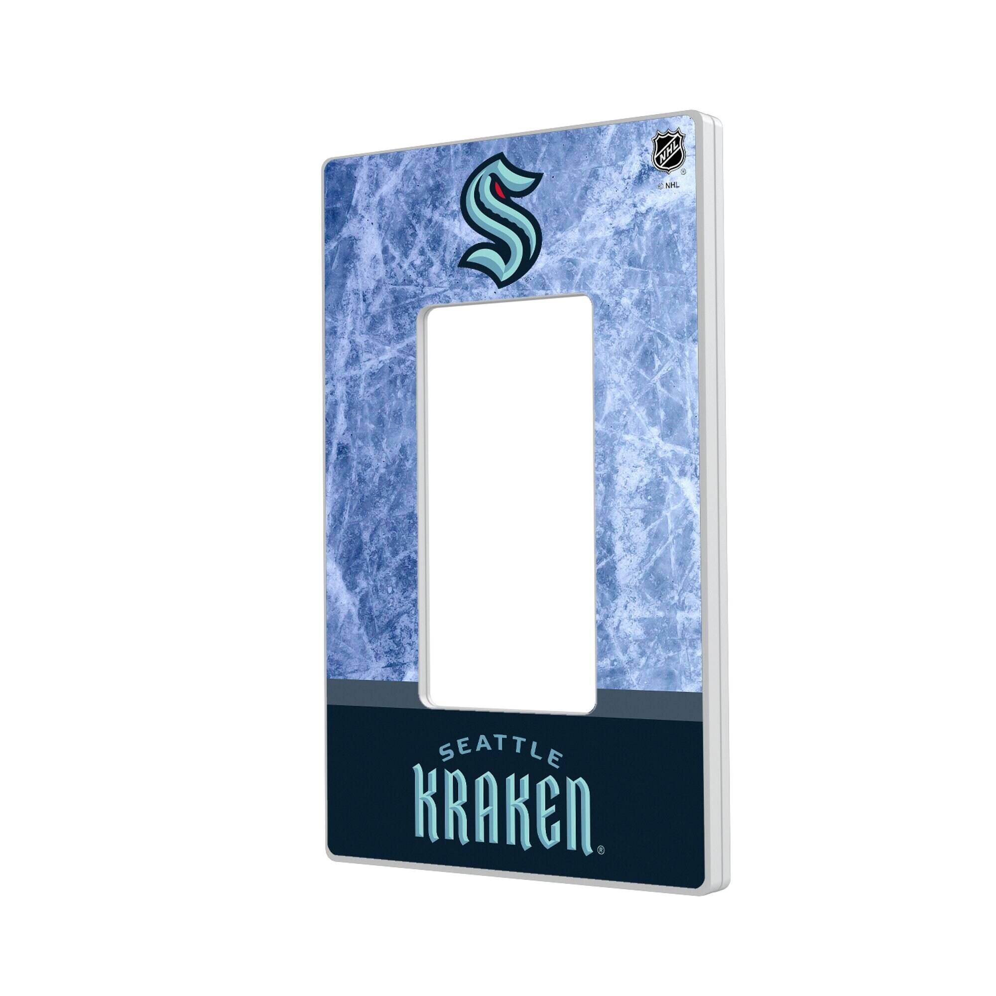 Keyscaper - Seattle Kraken Single Rocker Lightswitch Plate - Multicolor