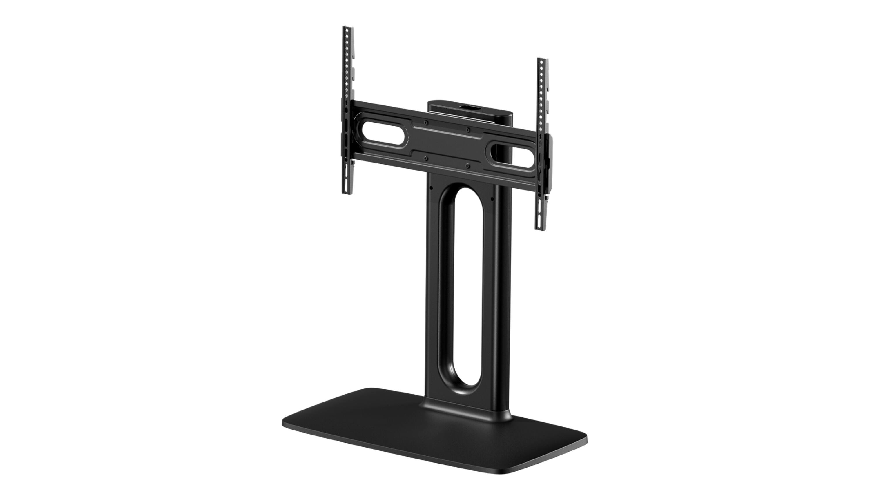 ErgoAV - Tabletop TV Stand + Swivel 46"-86" - Black