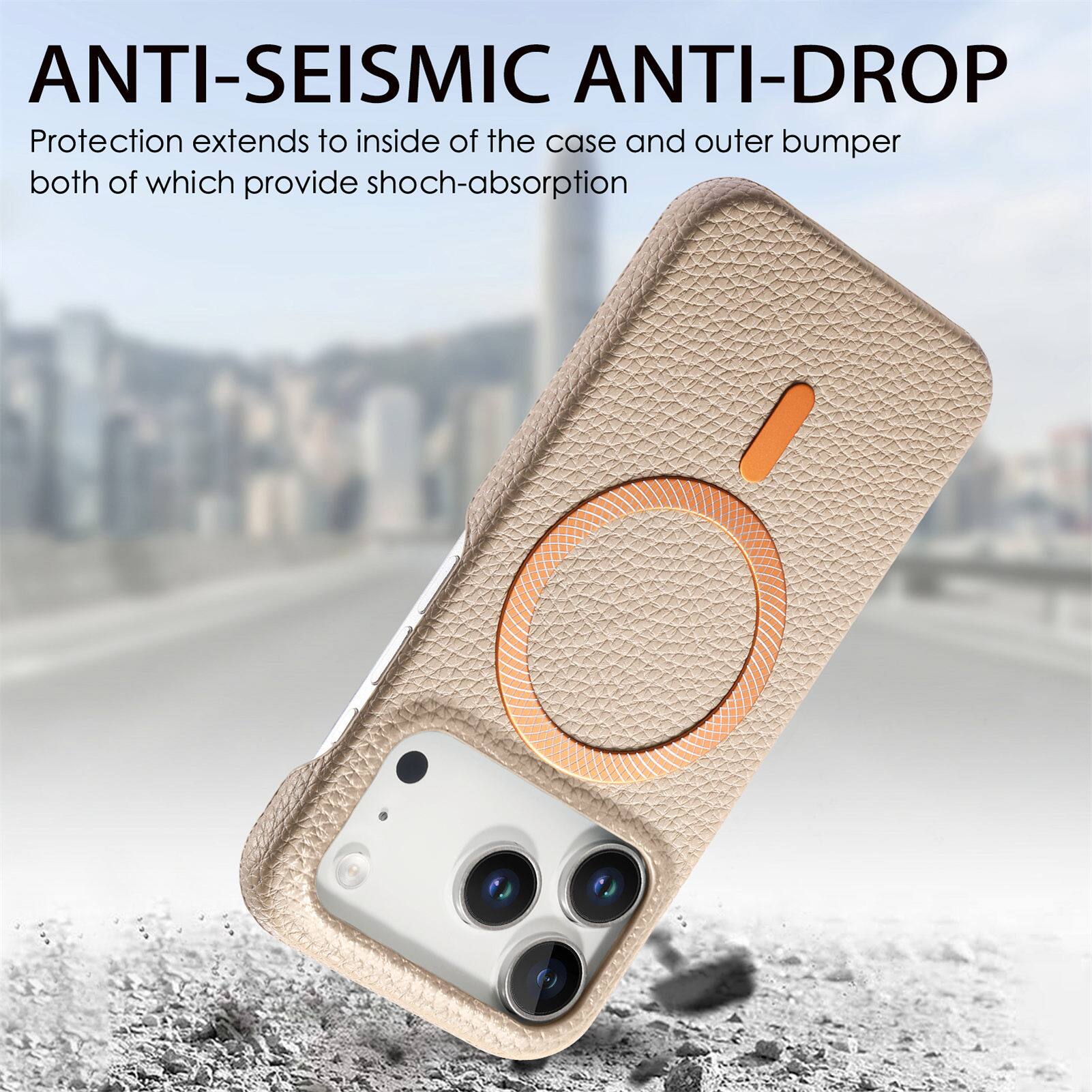 ANTI-SEISMIC ANTI-DROP  
Protection extends to inside of the case and outer bumper both of which provide shock-absorption
