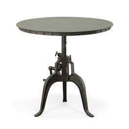 Carolina Chair & Table - Mundra Adjustable Crank Table - Industrial - White