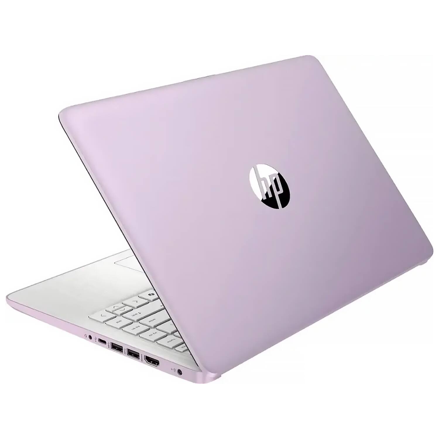 Alt View 9. HP - HP 14" HD Laptop - Intel N150 - 8GB RAM - 128GB UFS - Wi-Fi 6 - Windows 11 Pro - 1 Year Microsoft 365 - Honey Lavender - Honey Lavender.