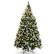 Alt View 19. Costway - 7.5ft Pre-lit Snowy Christmas Tree 1398 Tips with Pine Cones & Red Berries - Green.