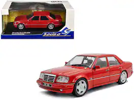 1994 Mercedes-Benz (W124) E60 AMG Signal Red 1/43 Diecast Model Car by Solido