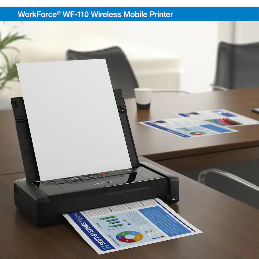 Epson WorkForce WF 110 Wireless Inkjet Printer Black C11CH25201 - Best Buy