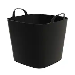 Life Story - 26 Quart Flexi Tub, Versatile Storage Tote, Home Organizer - Black
