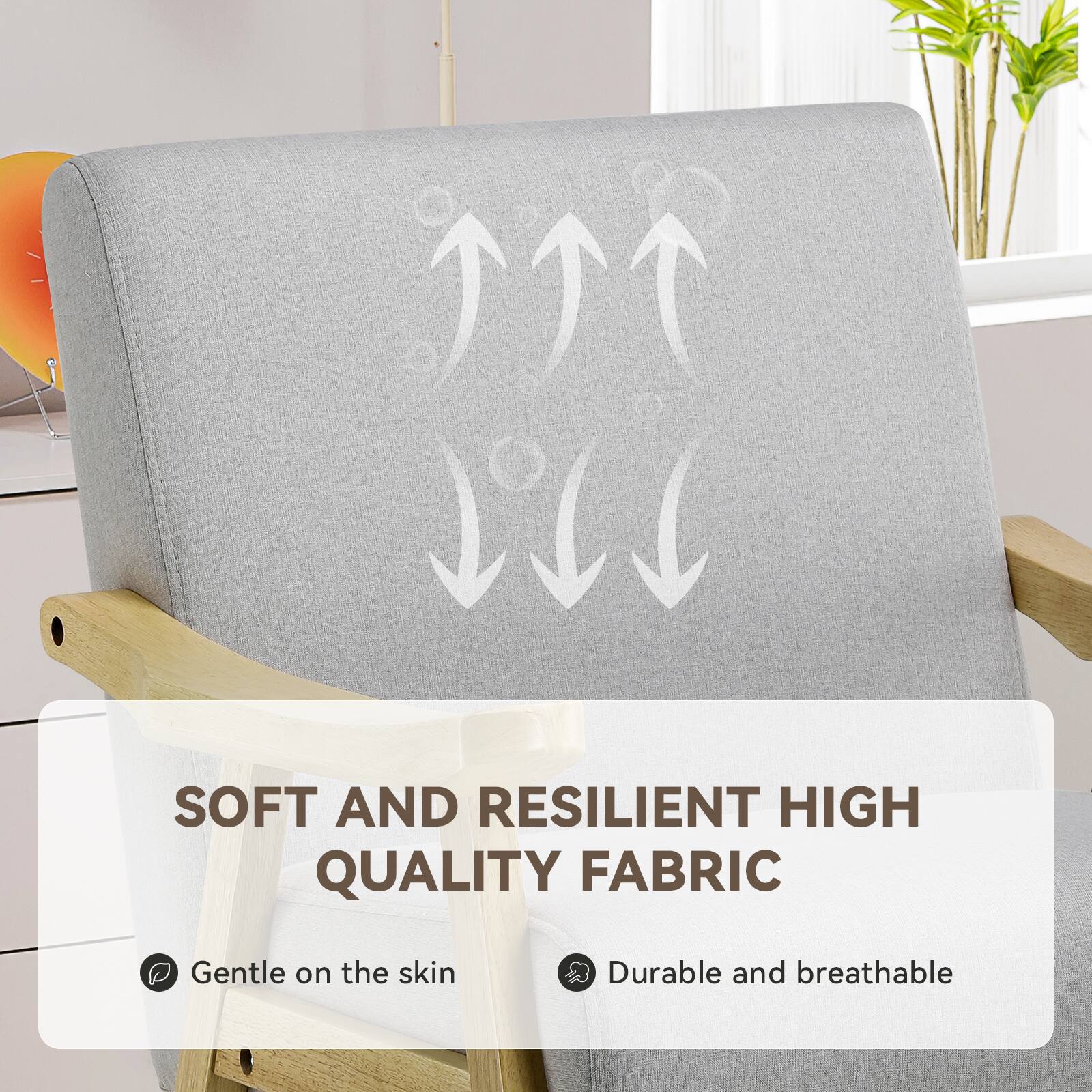 SOFT AND RESILIENT HIGH QUALITY FABRIC

Gentle on the skin

Durable and breathable