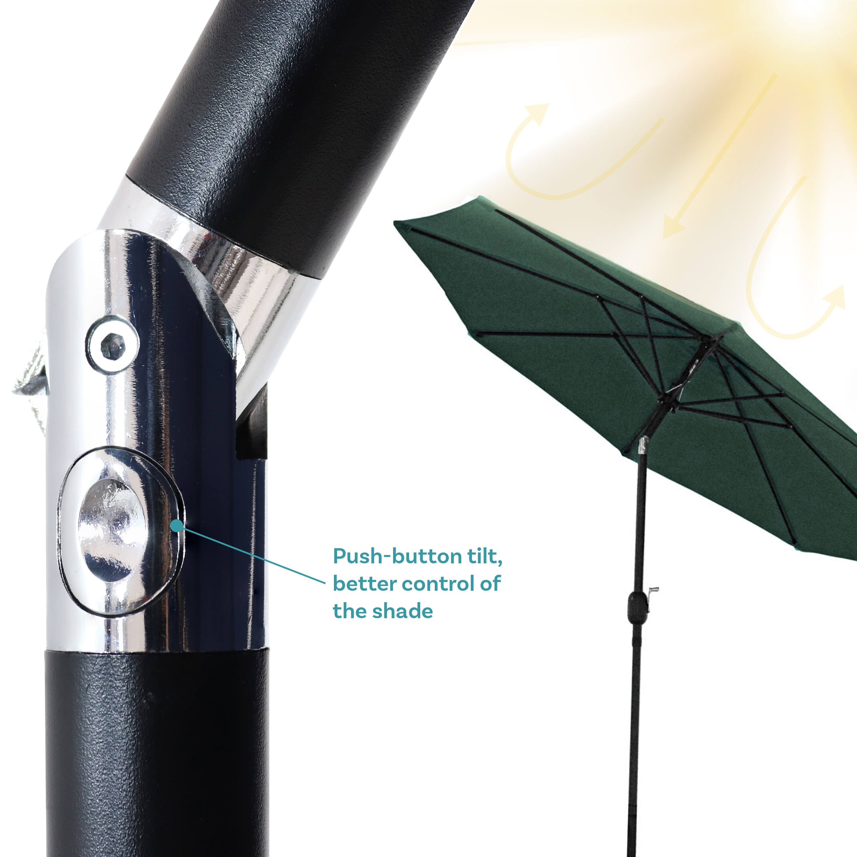 Push-button tilt, better control of the shade