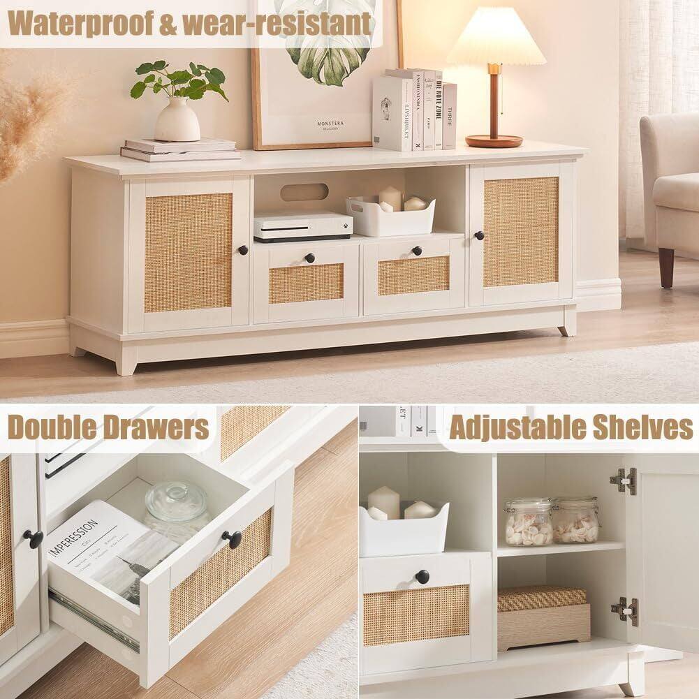 Waterproof & wear-resistant

Double Drawers

Adjustable Shelves