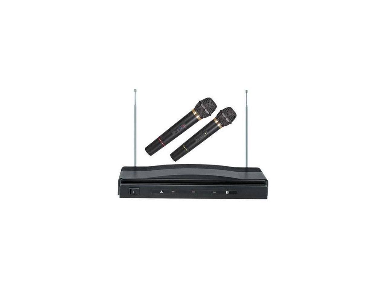 Alt View 4. Supersonic - Supersonic SC-900 Professional Wireless Dual Microphone System - Black.