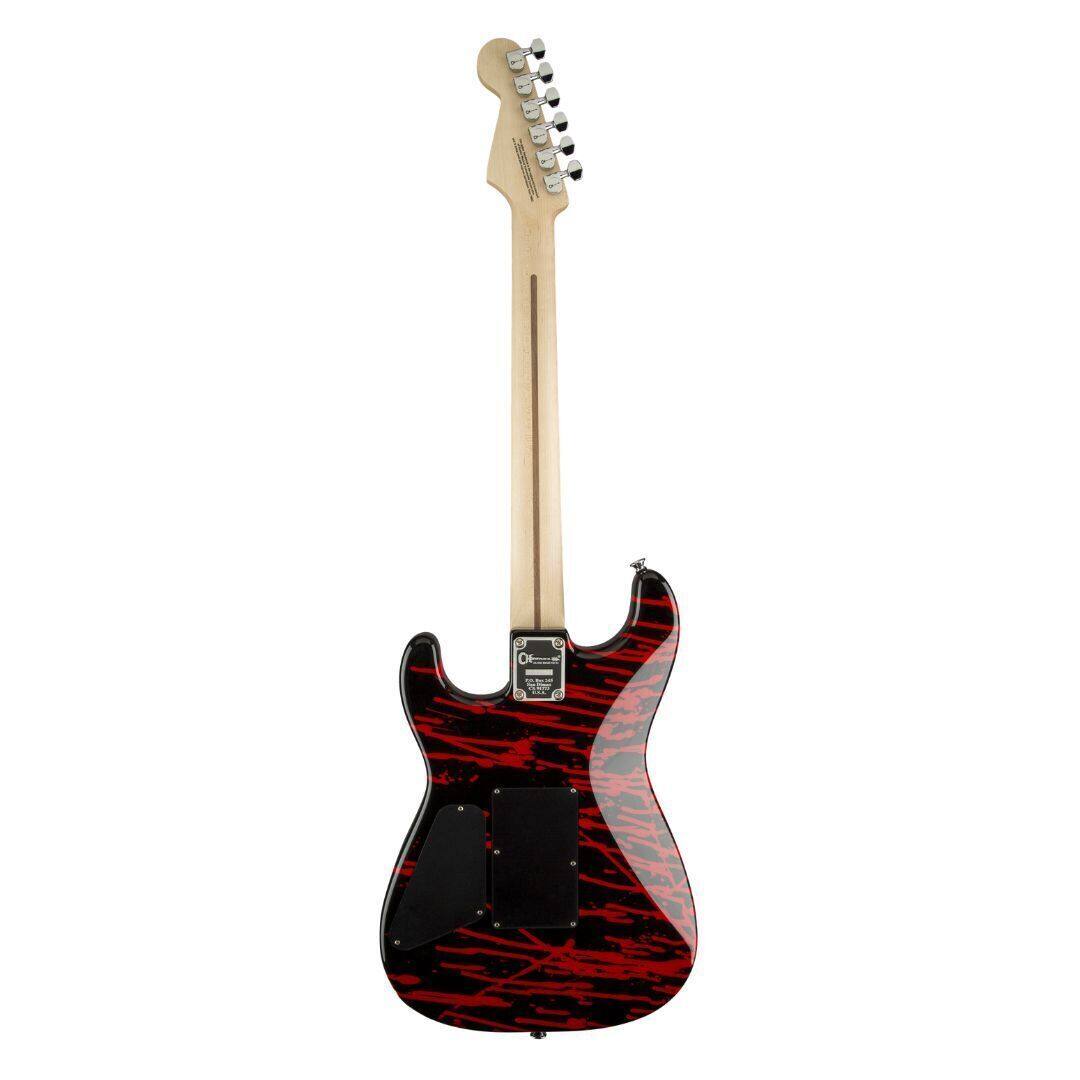 Back. Charvel - Charvel Warren DeMartini Signature 6-String Electric Guitar (Skulls Graphic).
