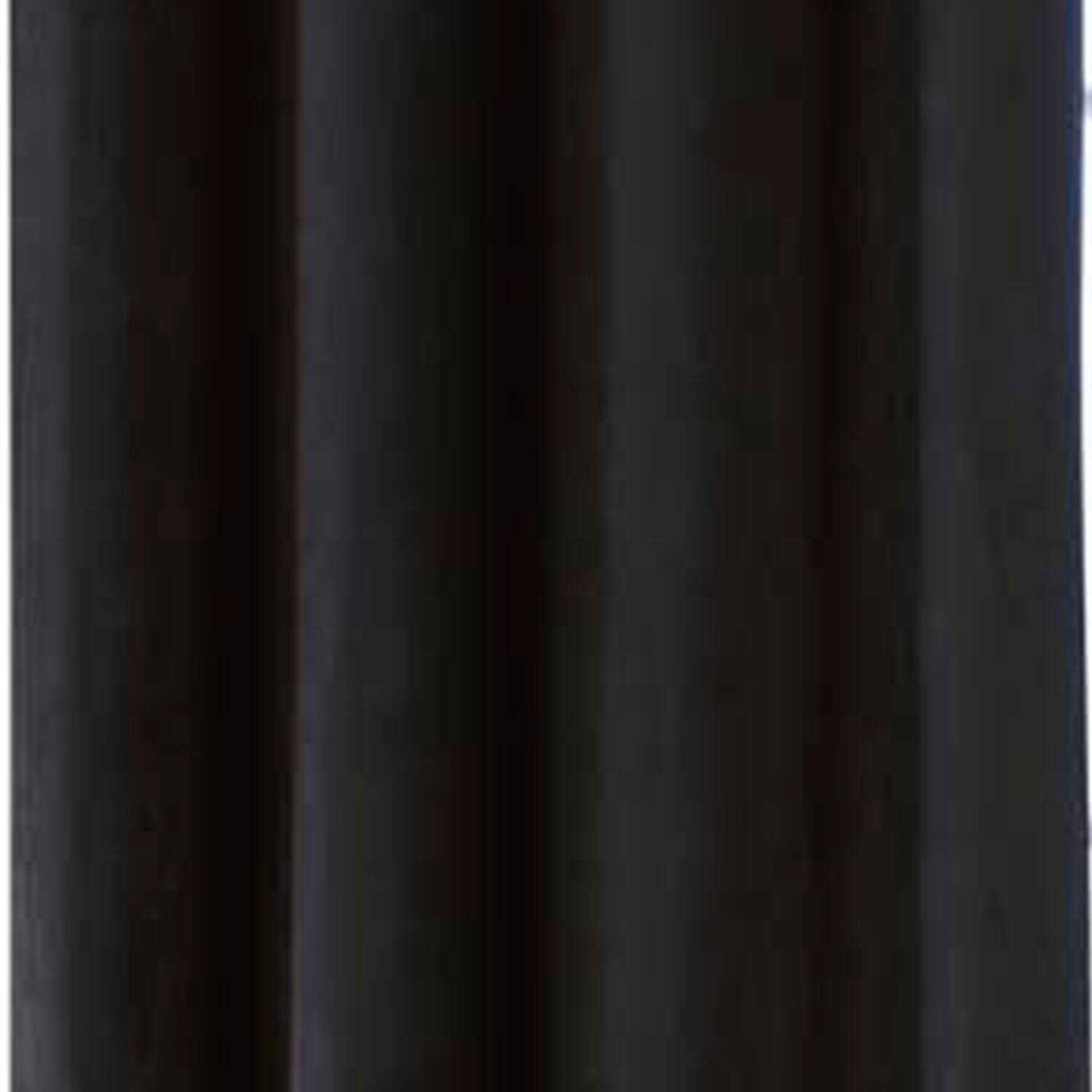 Left. Commonwealth Home Fashions - Commonwealth Thermaplus Navar Blackout Faux Suede Grommet Top Panel - 54x95" - Black - Black.