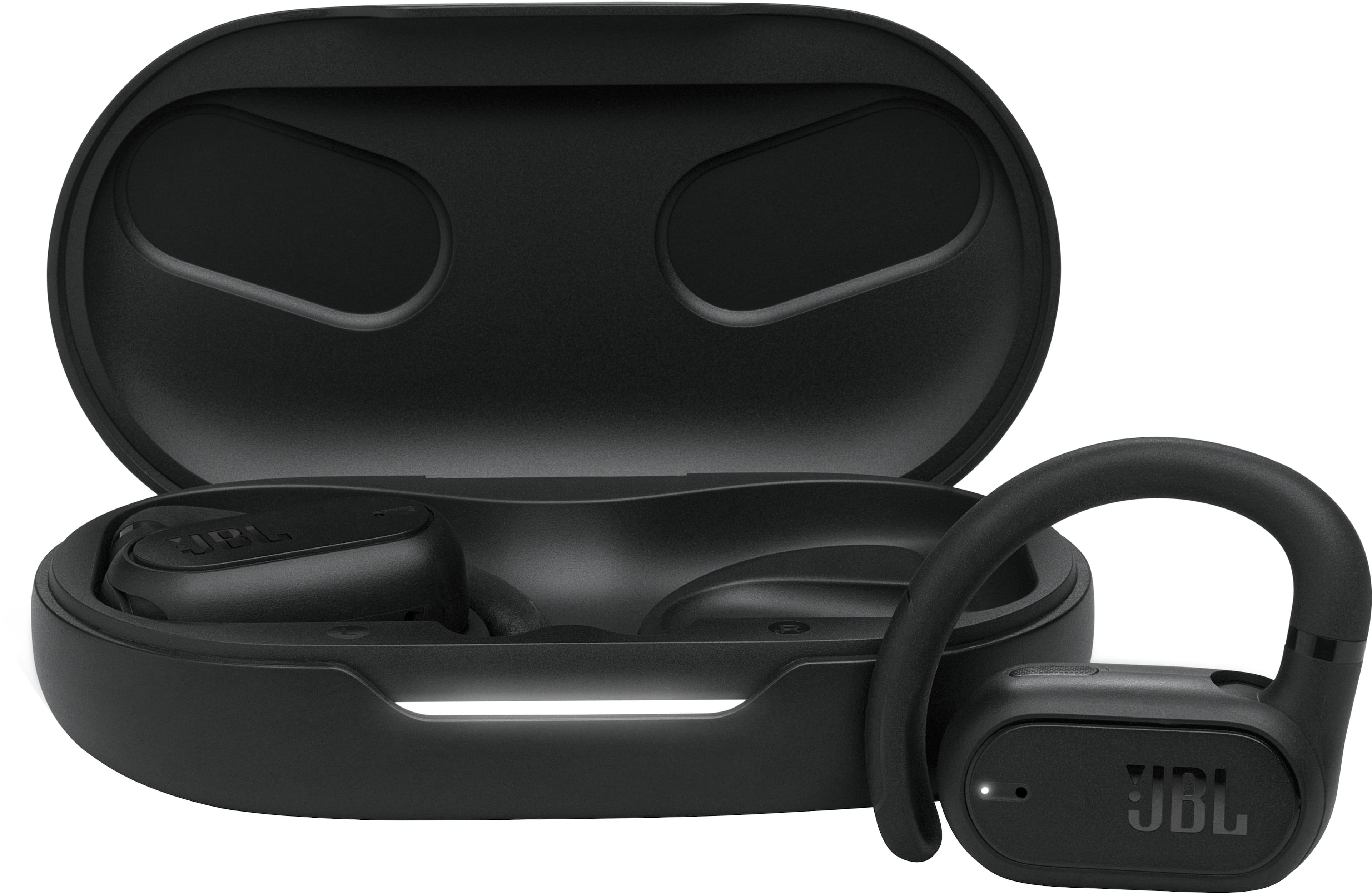 JBL - SoundGear Sense Hybrid Open-Ear headphones with detachable neckband - 2024 - Black - Front_Zoom