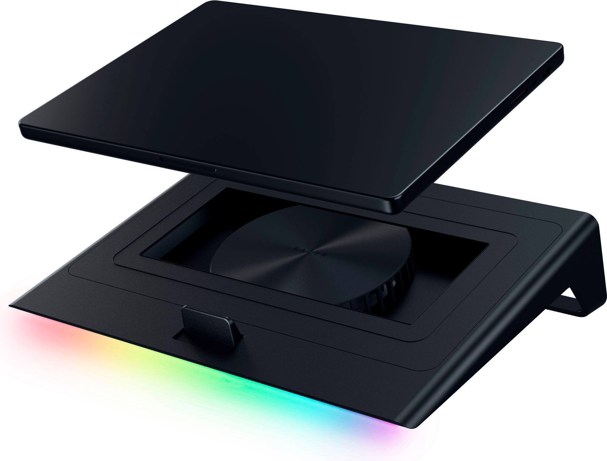 Alt View 20. Razer - Laptop Cooling Pad with Intelligent Fan Control and Chroma RGB for Laptops 14" to 18" - Black.