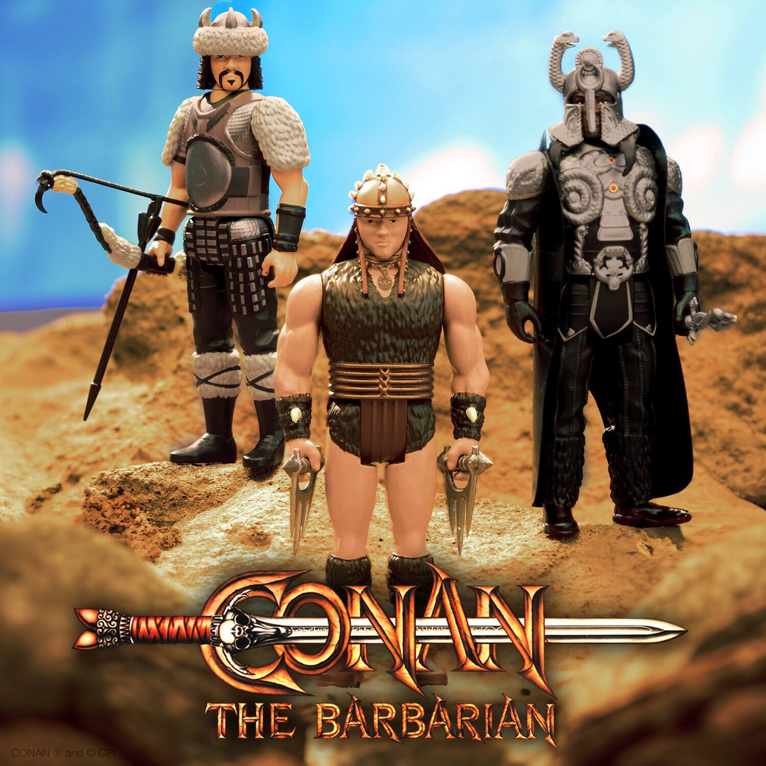 The text on the image is: "CONAN THE BARBARIAN" and "© and ™ CPI".