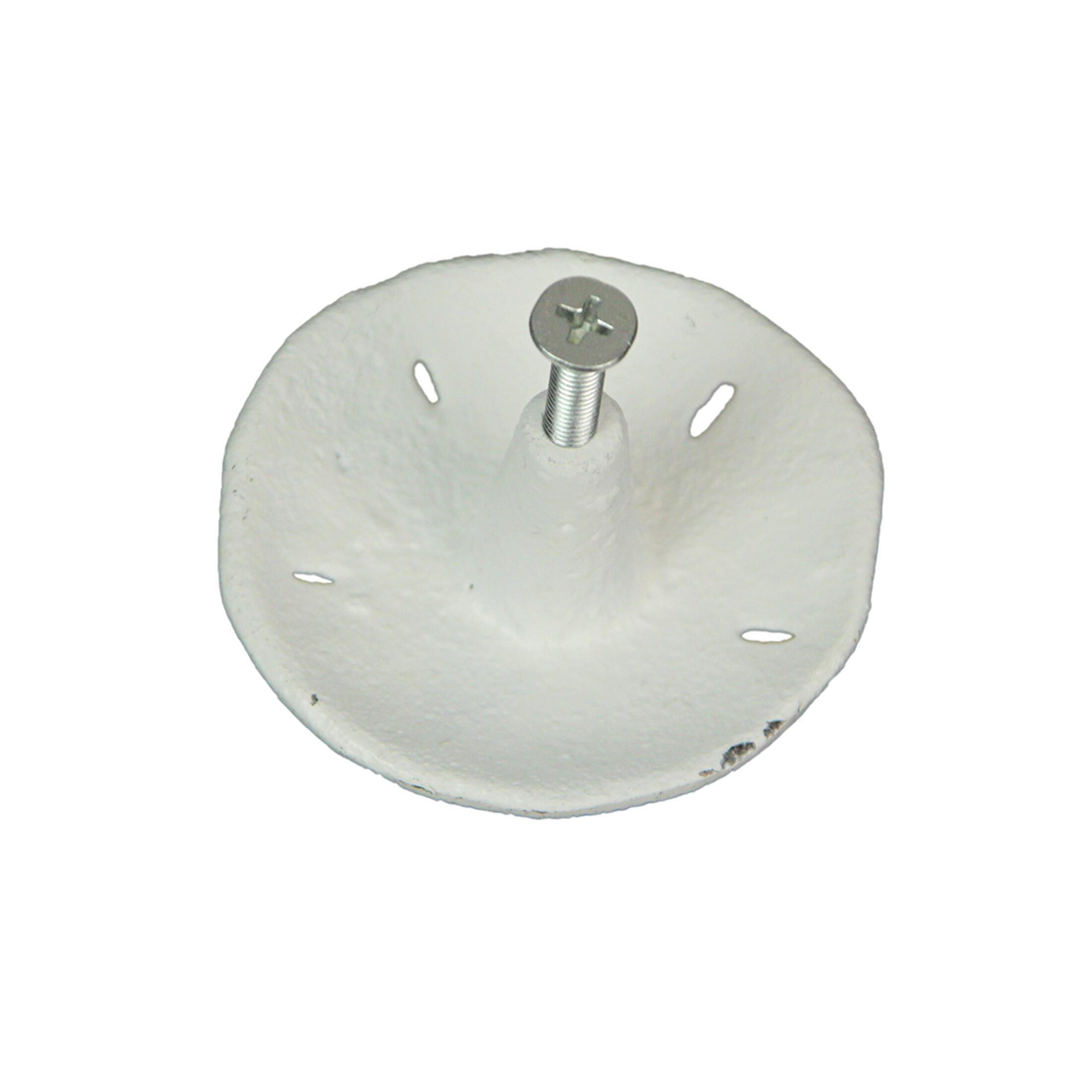 Alt View 2. Zeckos - White Sand Dollar Drawer Pulls – 6-Piece Coastal Knobs for Cabinets - White.