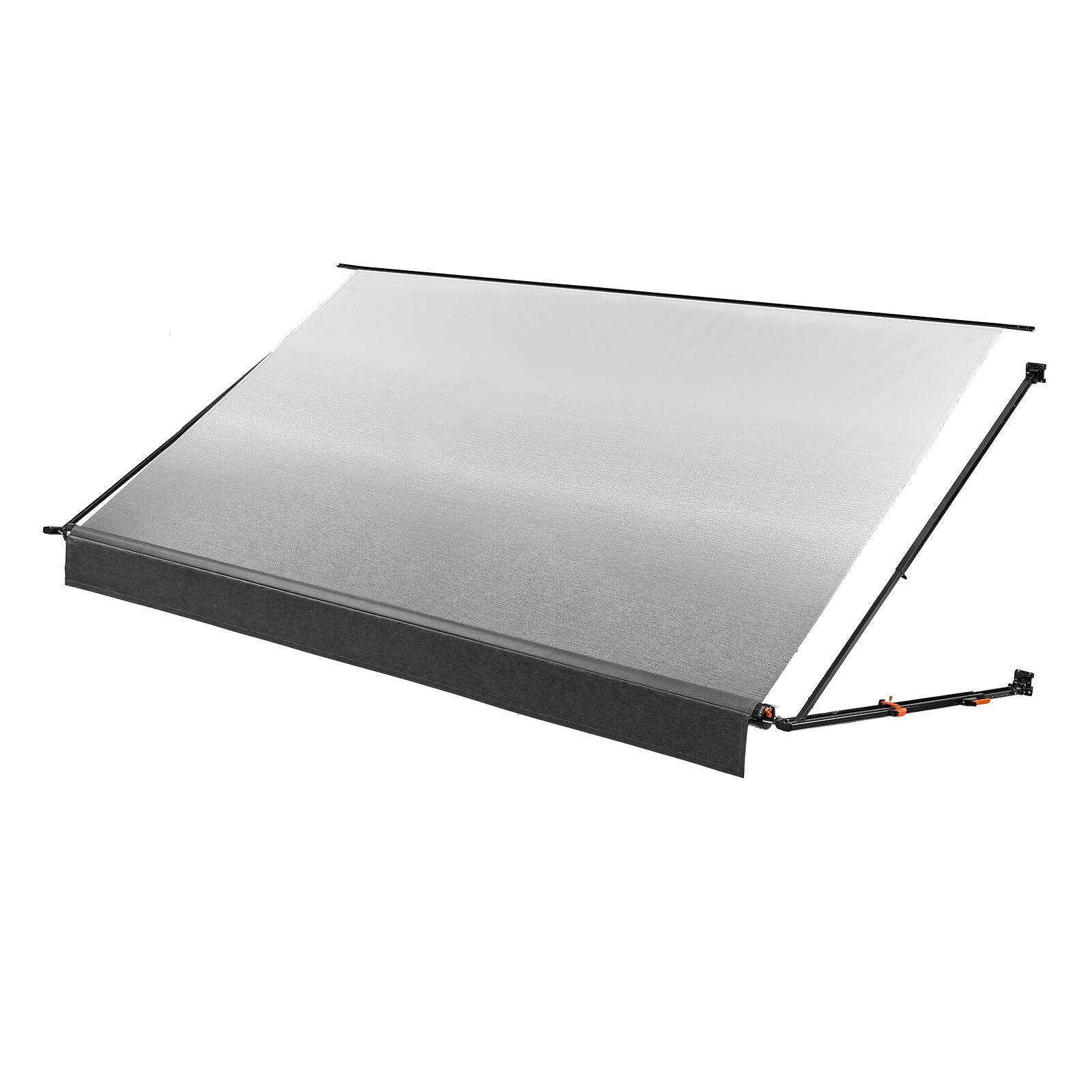 Alt View 5. VEVOR - Manual RV Awning Complete Kit, 14.12FT Retractable RV Awning with Aluminum Alloy Frame & Waterproof PVC Fabric - Gradient Black.