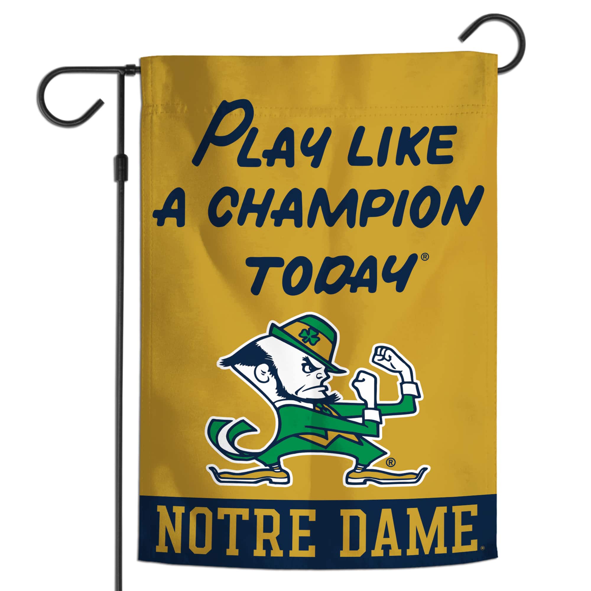 WinCraft - Notre Dame Fighting Irish 12" x 18" Double-Sided Play Like A Champion Today Garden Flag - Multicolor