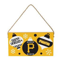 Evergreen Enterprises - Pittsburgh Pirates 6" x 11" Holiday Wood Wall Sign - Multicolor