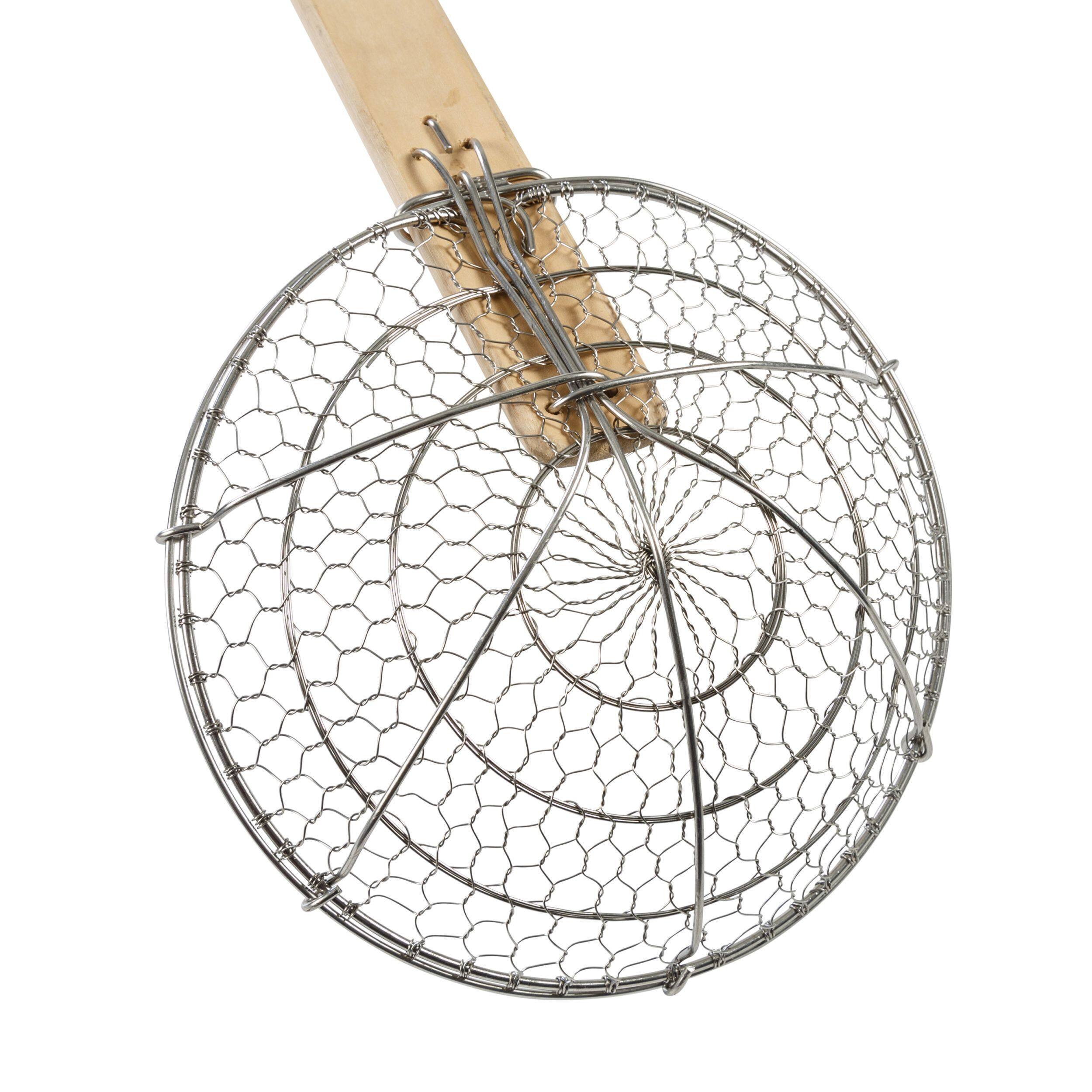 Back. Escali - Joyce Chen Stainless Steel Spider Strainer, 7-Inch - Silver/Natural.