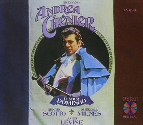 GIORDANO
ANDREA CENIER
2 DISC SET
PLACIDO DOMINGO
RENATA SCOTTO
SHERILL MILNES
JAMES LEVINE
RCA RED SEAL