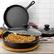 Alt View 7. MegaChef - MegaChef 13 Piece Cast Iron Skillet Set with Tempered Glass Lids and Silicone Holders - Black and Red.