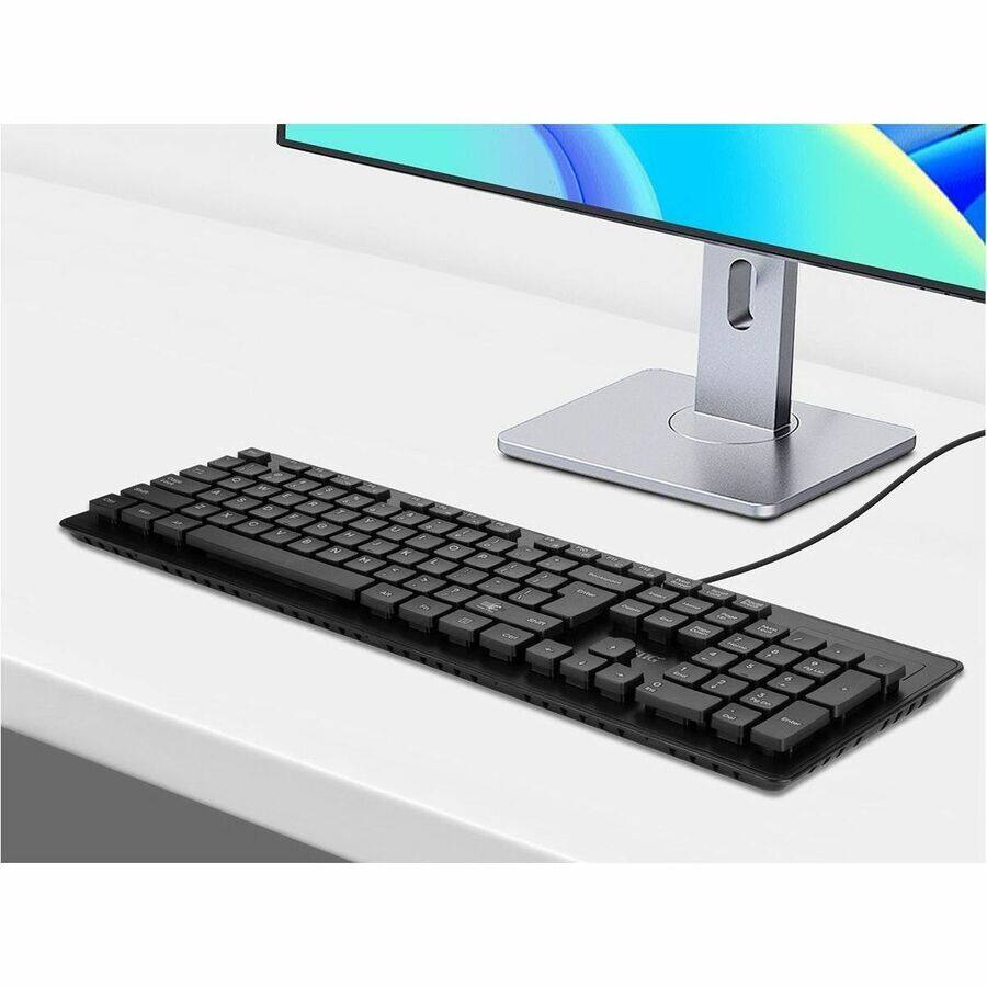 Alt View 5. SIIG Inc - SIIG Industrial Grade Washable & Dustproof USB Multimedia Keyboard - Industrial Grade Washable & Dustproof USB - Black.