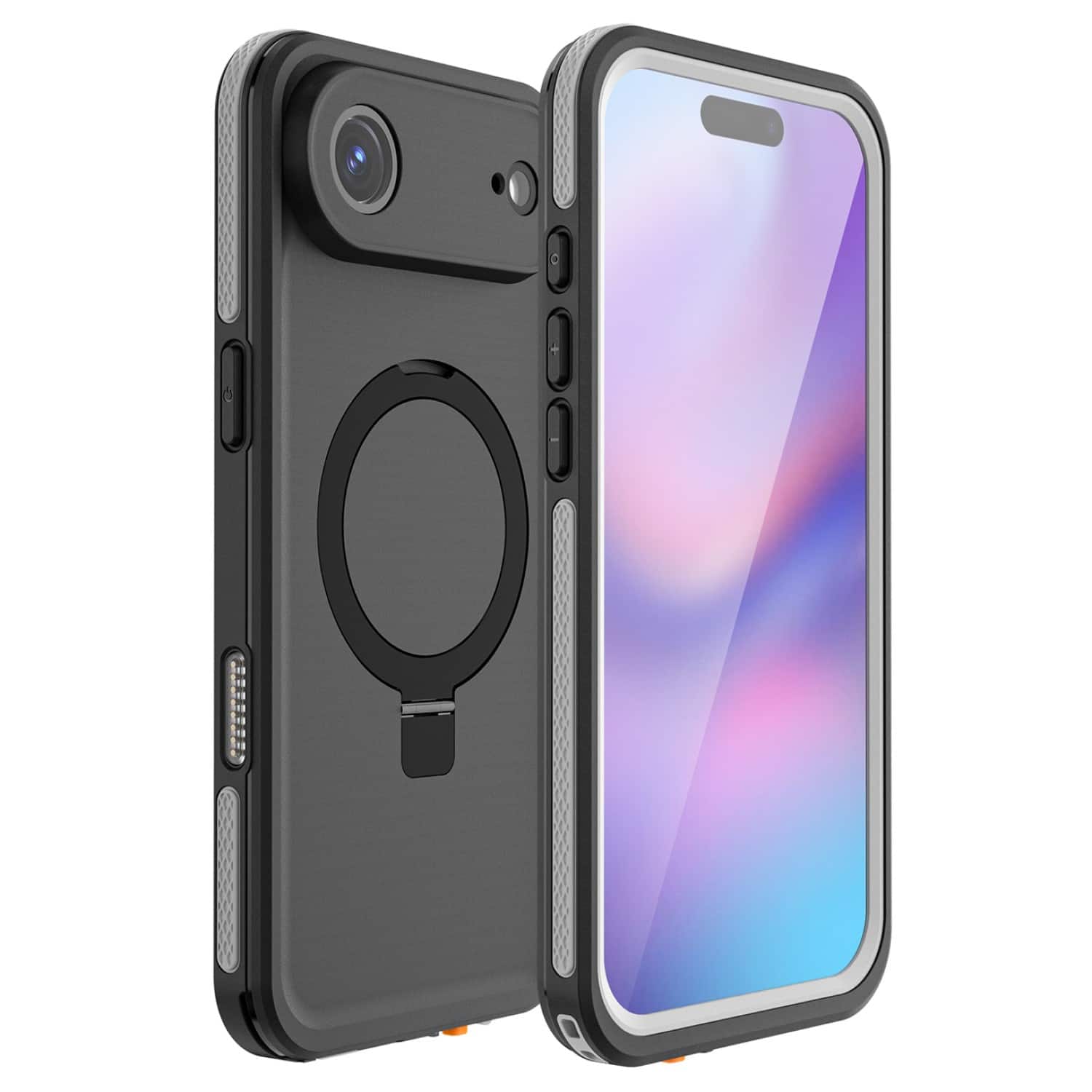SaharaCase - Apple Phone Air Waterproof Case | Compatible with Magsafe | Shock Absorbing Corners | Oasis Series - Black