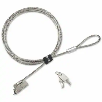 Front. Kensington - Kensington Slim NanoSaver 2.0 EQ Keyed Laptop Lock - 5.91 ft Cable - Patented T-bar/Key Lock - Plastic, Nylon, Stainless.