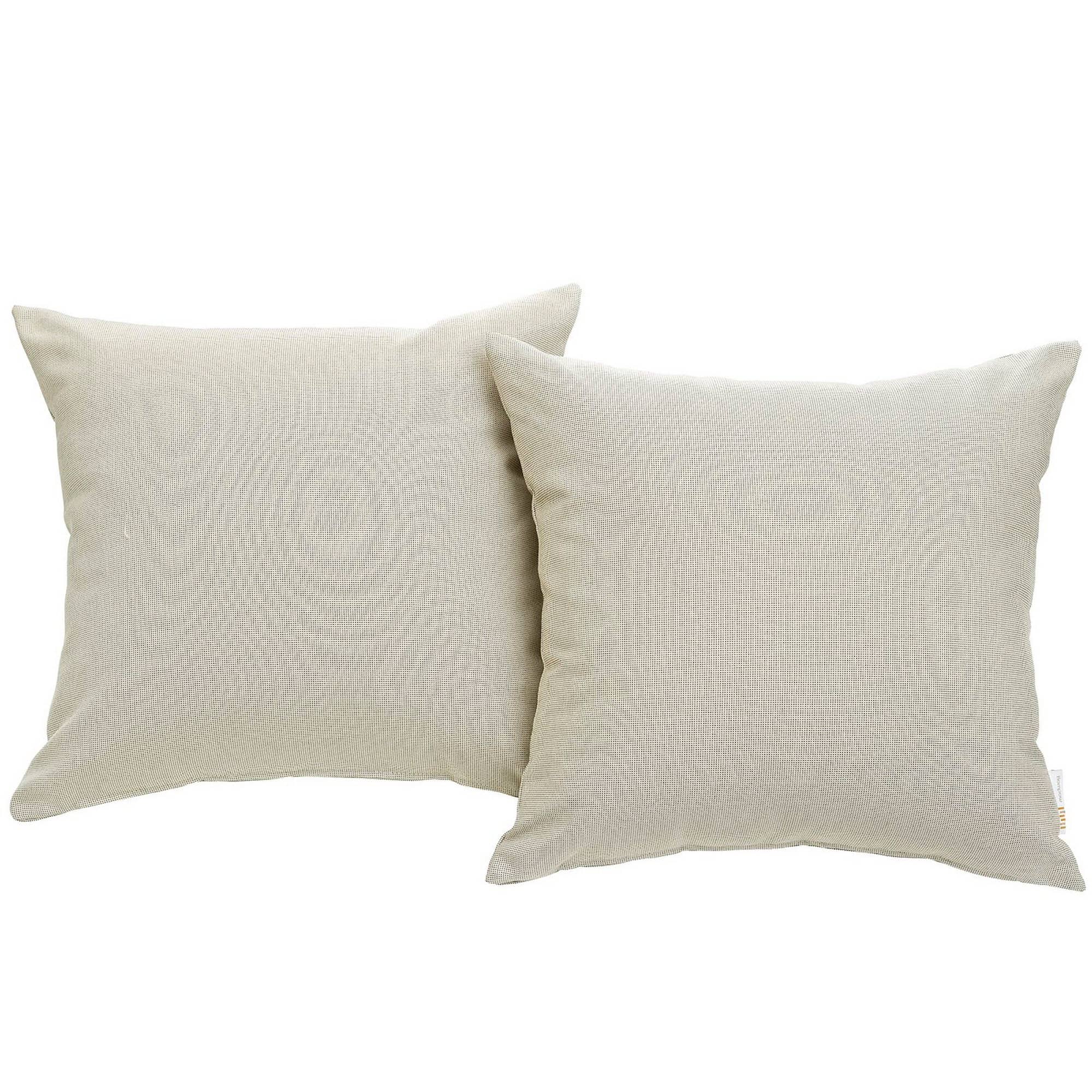 Convene 2 Piece Outdoor Patio Pillow Set by Modway - Beige