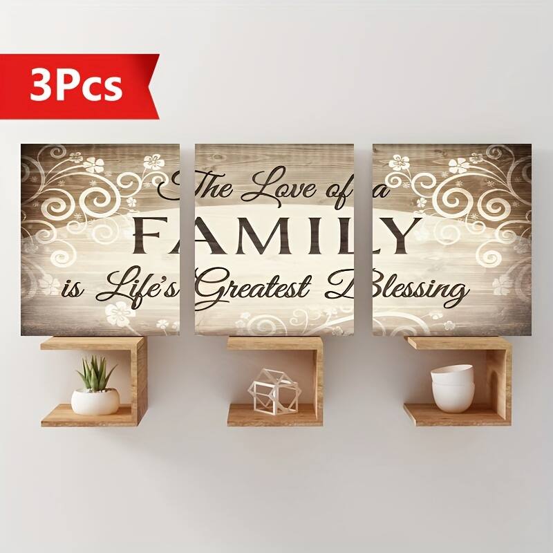 3Pcs

The Love of a FAMILY is Life's Greatest Blessing