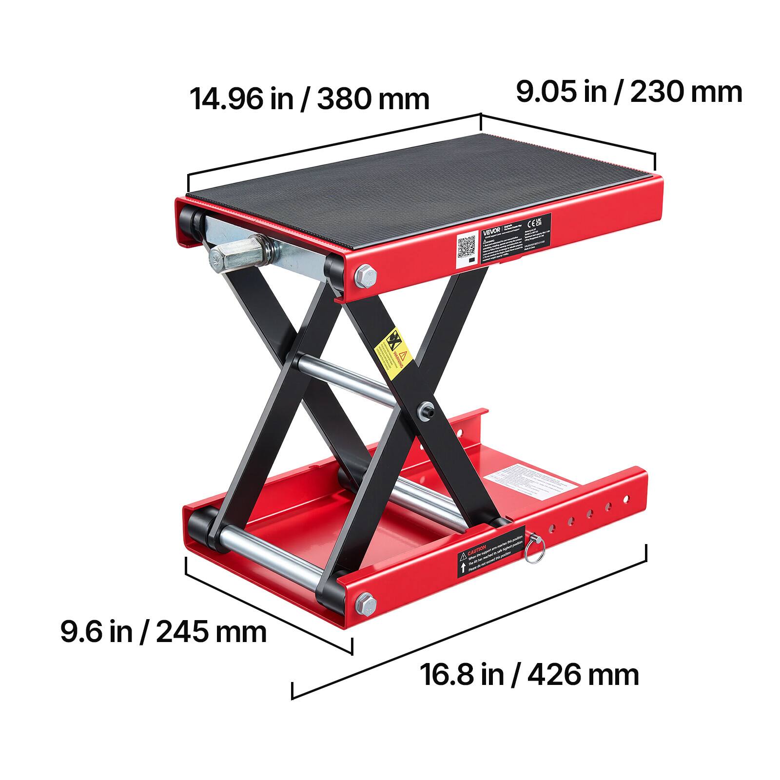 14.96 in / 380 mm  
9.05 in / 230 mm  
9.6 in / 245 mm  
16.8 in / 426 mm