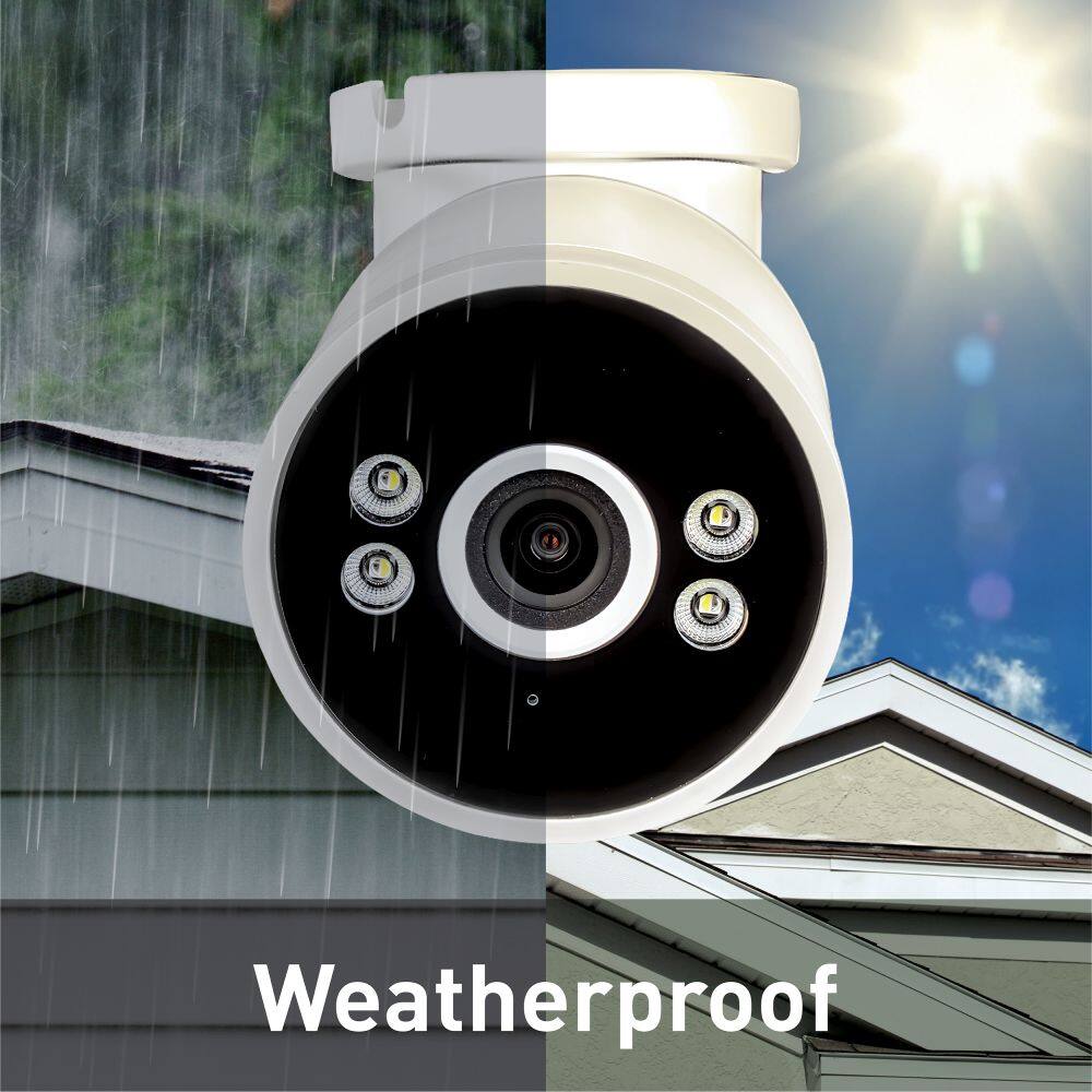 Alt View 1. Swann - Swann AdvancedX 4K Security Camera PoE Outdoor Bullet, Color Night Vision, Smart Video Analytics/Alerts, Motion Detect - White.