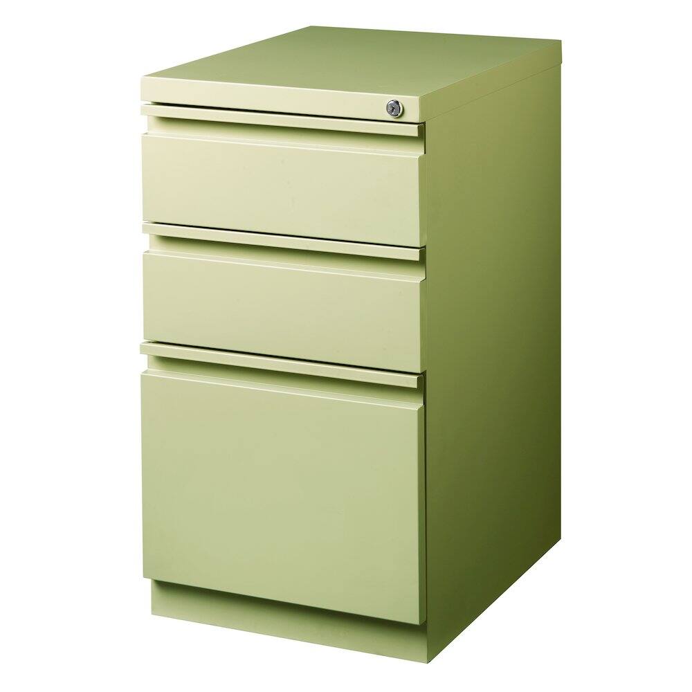 Alt View 3. Hirsh - Hirsh 20" Deep Mobile Pedestal File Cabinet 3 Drawer Box-Box-File, Putty - Beige.
