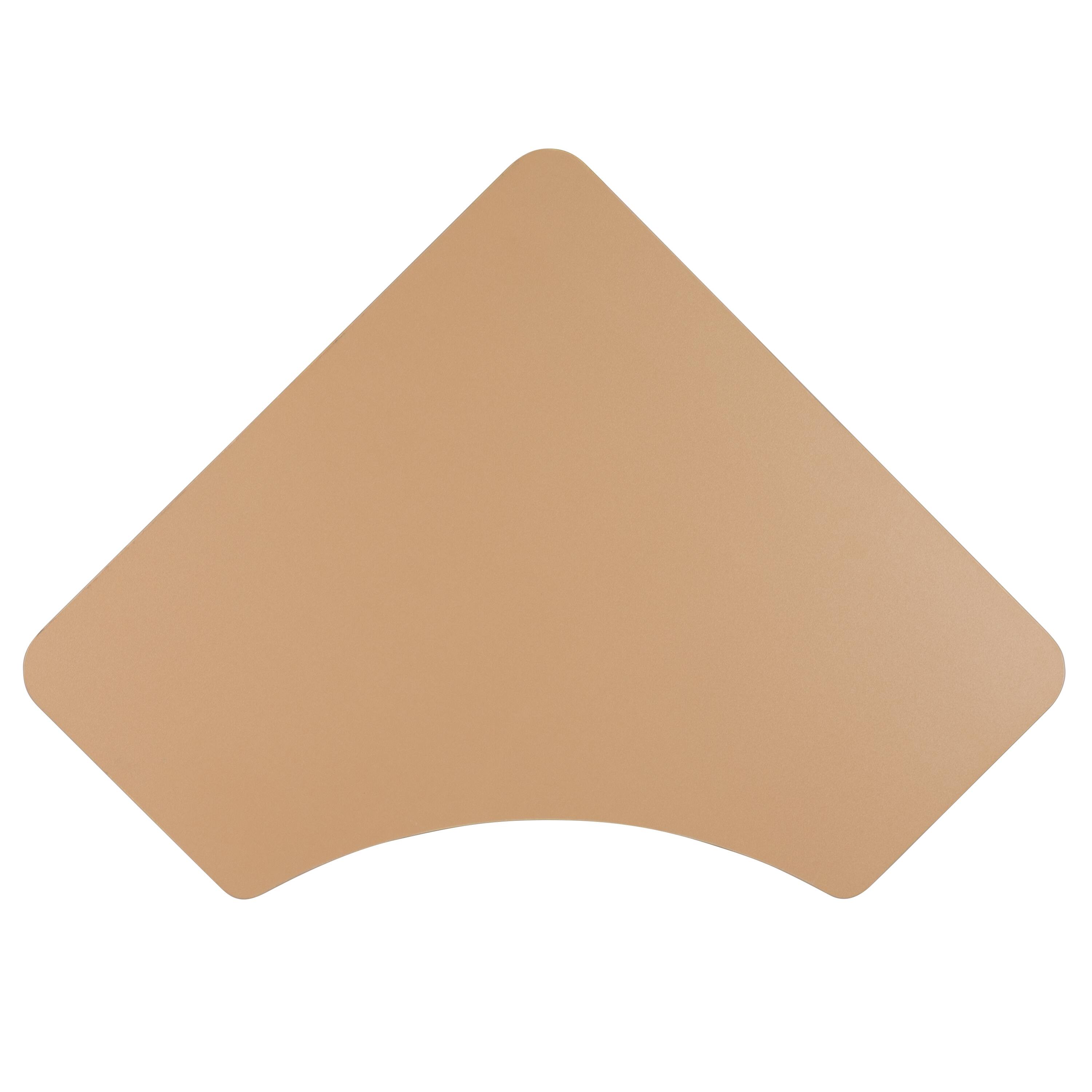 Alt View 8. Emma + Oliver - Triangular Collaborative Adjustable Student Desk - Home and Classroom - Natural.