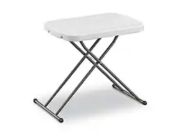 Staples - 25.5" x 17.8" Heavy Duty Folding Table - White Granite