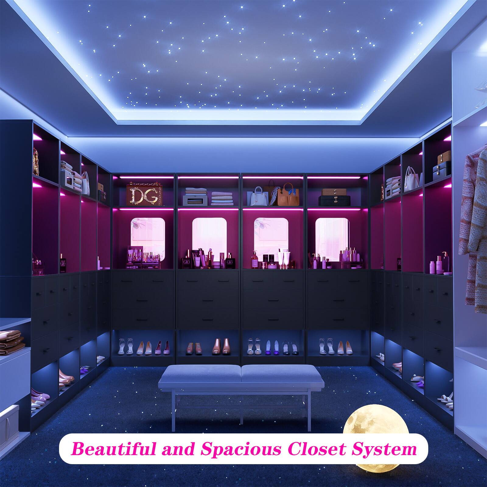 Beautiful and Spacious Closet System