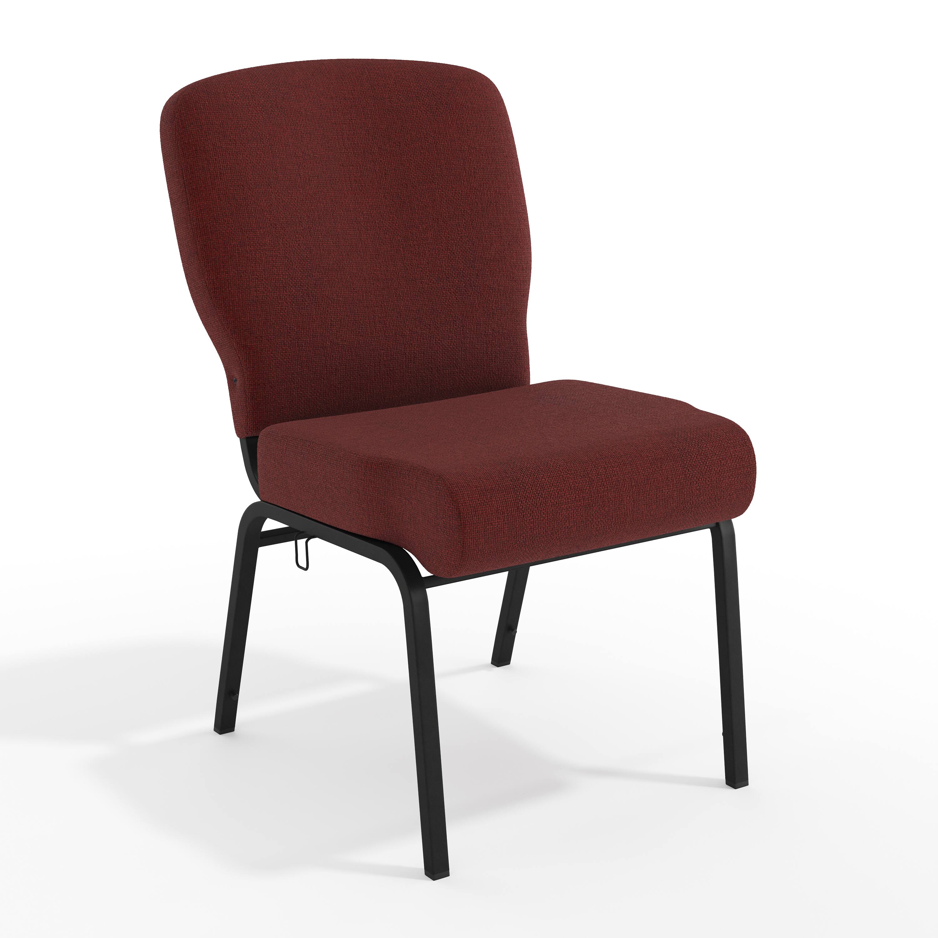 Maroon Fabric/Black Frame