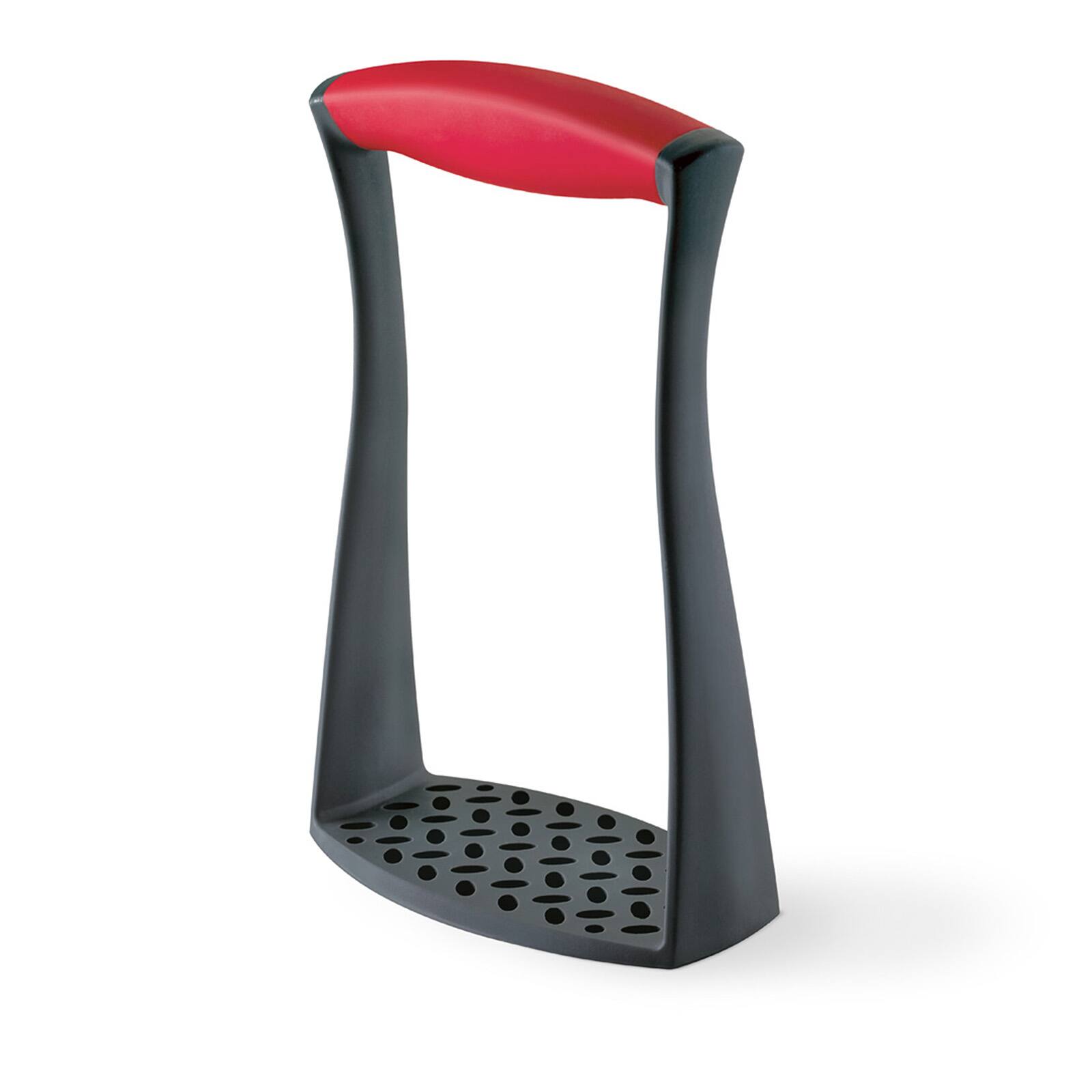 Front. Cuisipro - Fiberglass Potato Masher - Black.
