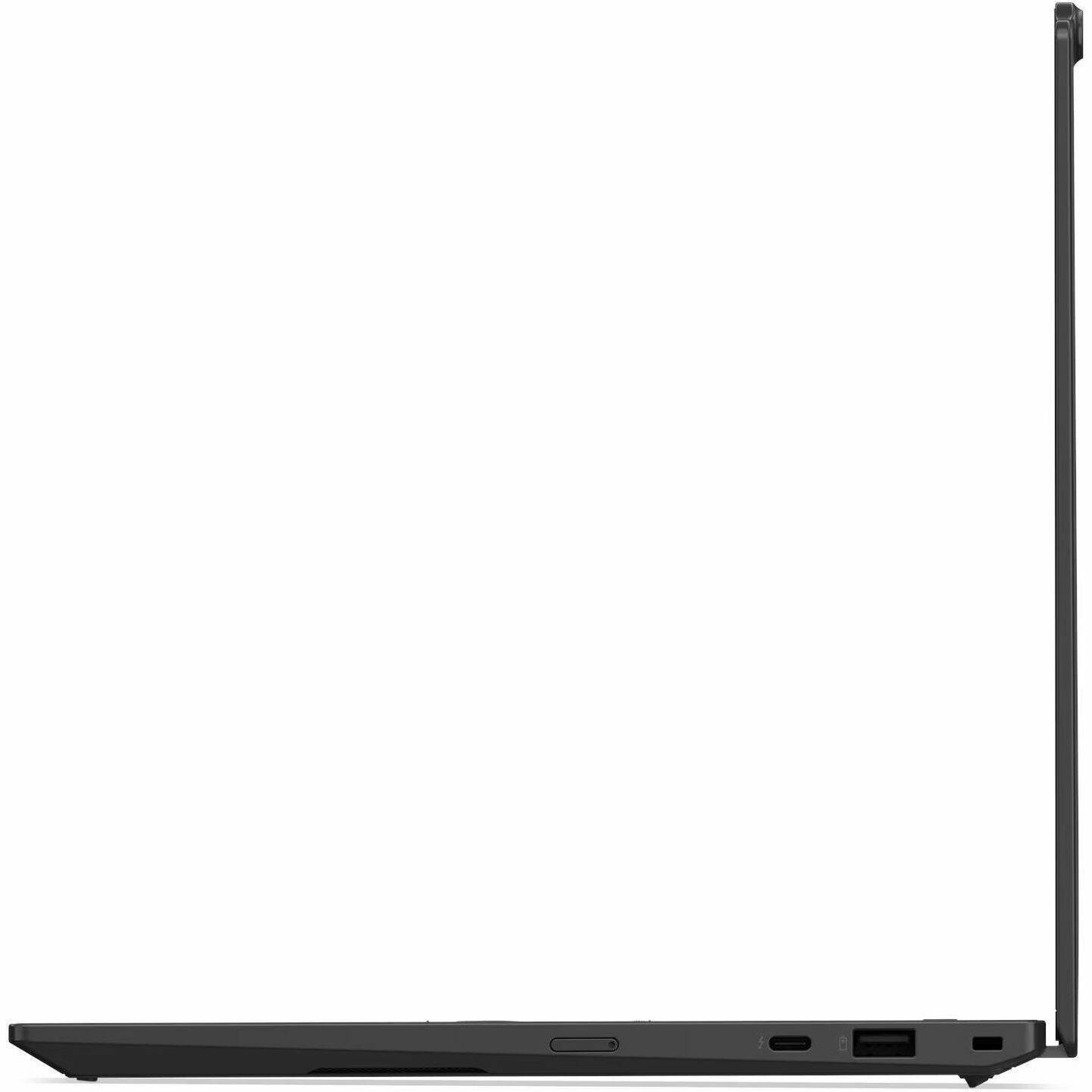 Left. Lenovo - Lenovo ThinkPad X1 Carbon Gen 14 Aura 14" Copilot+ PC, Core Ultra 7 355, 32GB, 512GB SSD, Win 11 Pro, Wi-Fi 7 - Black.