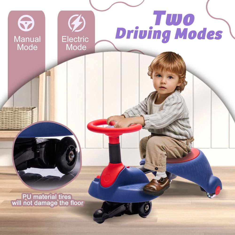 Two Driving Modes

Manual Mode  
Electric Mode

PU material tires will not damage the floor
